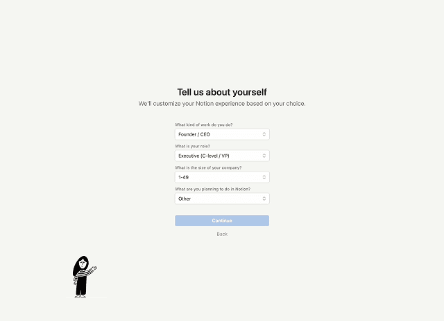 Signup Form hover